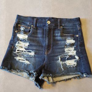 American Eagle Curvy Hi-Rise Shortie Shorts Size10